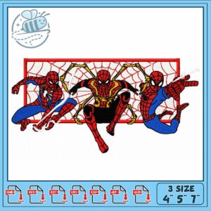Spider-Man Embroidery Design for Fun Projects