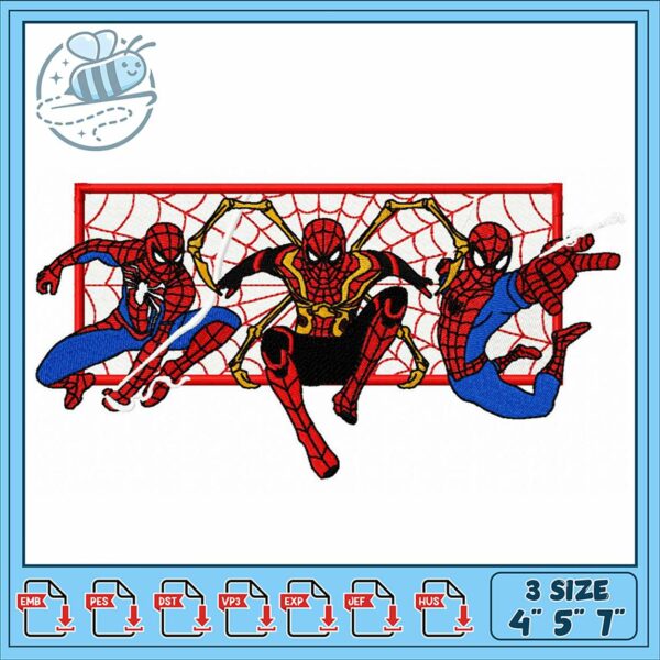 Spider-Man Embroidery Design for Fun Projects