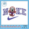 Spider Web Nike Embroidery Design for Home Use