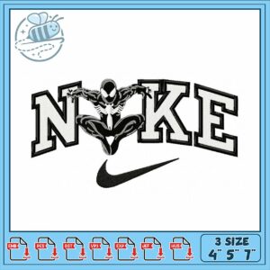 Spider-Man Nike Inspired Embroidery Design File
