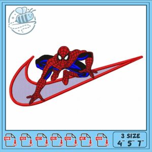 Spider Superhero Embroidery Design for Sewing Projects