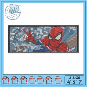 Spiderman Embroidery Design for Kids Clothes 4x5x7