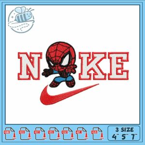 Spiderman Inspired Embroidery Design for Apparel