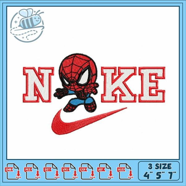 Spiderman Inspired Embroidery Design for Apparel