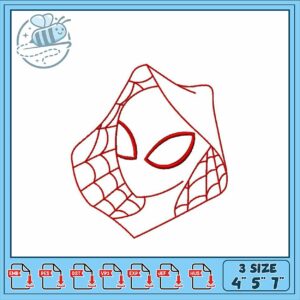 Spiderman Inspired Embroidery Design for Crafts