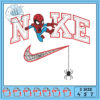 Spiderman Nike Embroidery Design