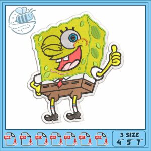 Spongebob embroidery, spongebob square pants​ embroidery
