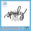 Spooky Season Embroidery Design for Halloween Decor