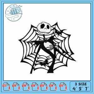 Spooky Spiderweb Embroidery Design for Halloween Fun