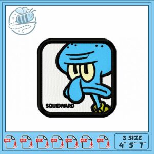 Squidward Embroidery Design for Unique Projects