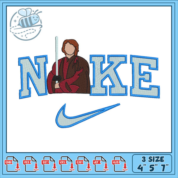 Star Wars Nike Embroidery Design