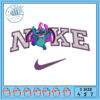 Stitch Hello Kitty Nike Embroidery Design