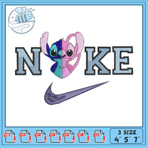 Stitch NOKE Embroidery Design 4x5x7 Inch