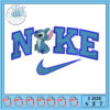 Stitch Nike Logo Embroidery Design 3 Sizes