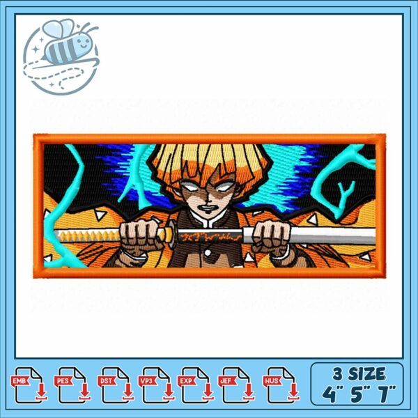Stunning Anime Character Embroidery Design Pattern