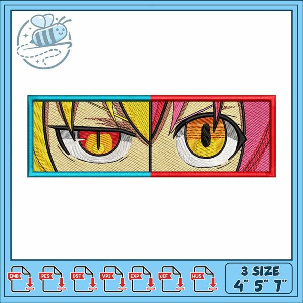 Stunning Anime Eye Embroidery Design for Crafts