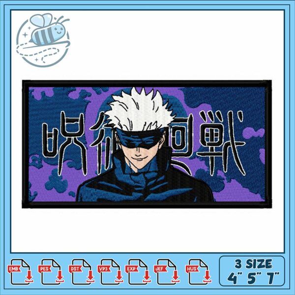 Stylish Anime Embroidery Design for Crafts and Apparel
