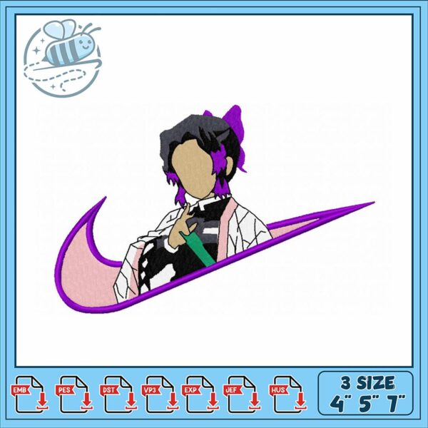Stylish Anime Embroidery Design for Unique Projects