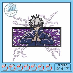 Stylish Anime Inspired Embroidery Design Download