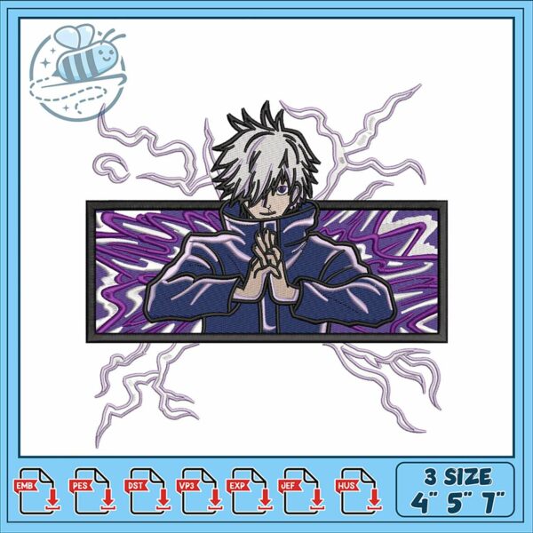Stylish Anime Inspired Embroidery Design Download