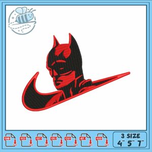 Stylish Batman Inspired Embroidery Design Files