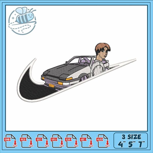 Stylish Car and Driver Embroidery Design Project