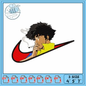 Stylish Embroidery Design Cowboy Character Art