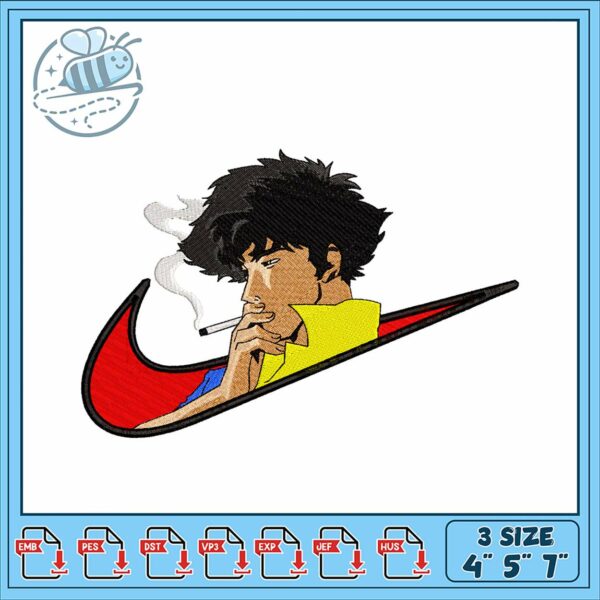 Stylish Embroidery Design Cowboy Character Art