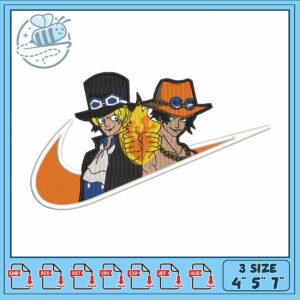 Stylish Embroidery Design Featuring Iconic Characters