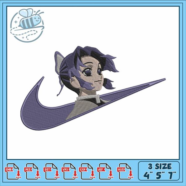 Stylish Embroidery Design Featuring Unique Character