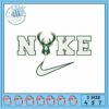 Stylish Embroidery Design Nike Logo with Portrait
