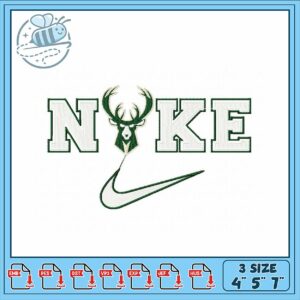 Stylish Embroidery Design NKE with Deer Motif