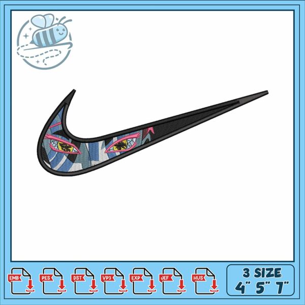 Stylish Embroidery Design Nike Logo Three Sizes