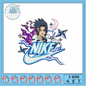 Stylish Embroidery Design Ninja with Nike Logo