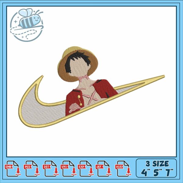 Stylish Embroidery Design One Piece Character Patch