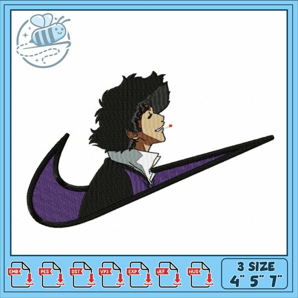 Stylish Embroidery Design for Anime Fans Unique Art