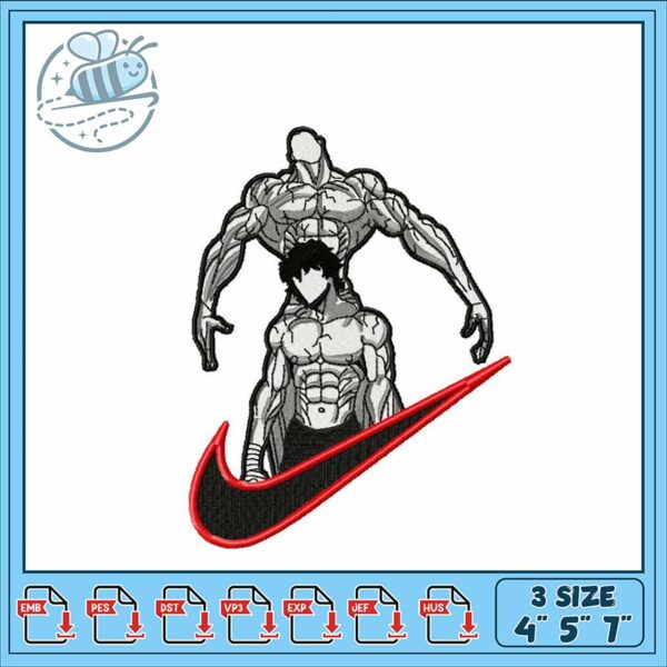 Stylish Embroidery Design for Athletic Apparel