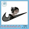 Stylish Embroidery Design Ninja with Nike Logo