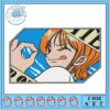 Stylish Embroidery Design of a Modern Woman Portrait