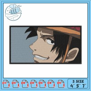 Stylish Embroidery Design of Character Smiling Face Stylish Embroidery Design of Character Smiling Face