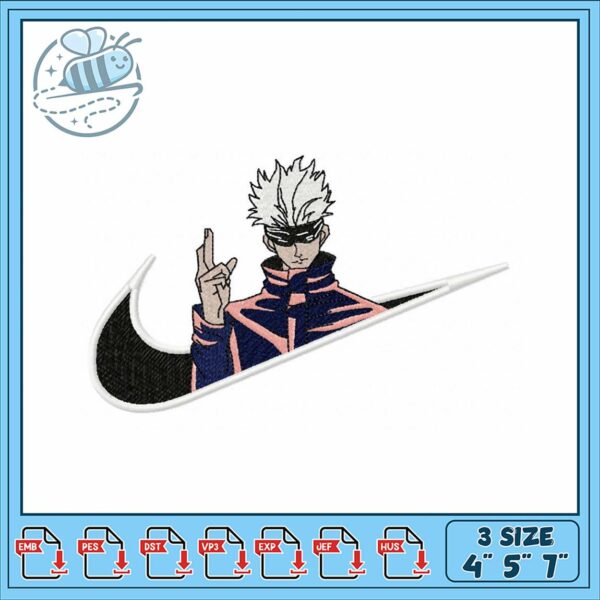 Stylish Embroidery Design of Cool Character Logo