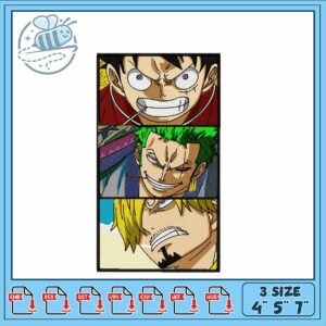 Stylish Embroidery Design of Iconic Anime Characters