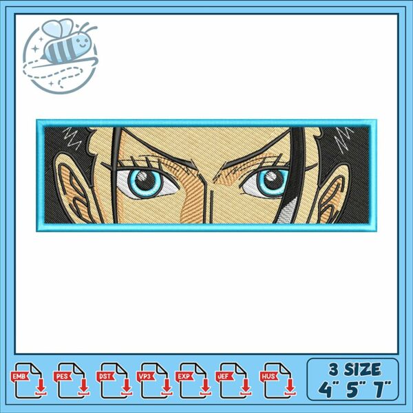 Stylish Embroidery Design of Intense Eyes Detail