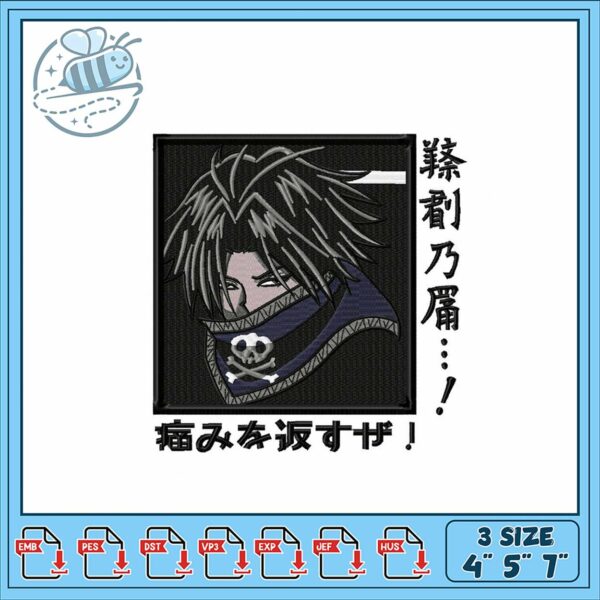 Stylish Embroidery Design of Mystery Character Art