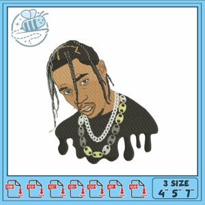 Stylish Hip Hop Embroidery Design for All Projects