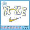 Stylish Embroidery Design Nike Logo with Character