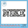 Stylish Nike Embroidery Design in Three Sizes