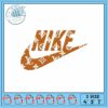 Stylish Flame Nike Embroidery Design for Projects
