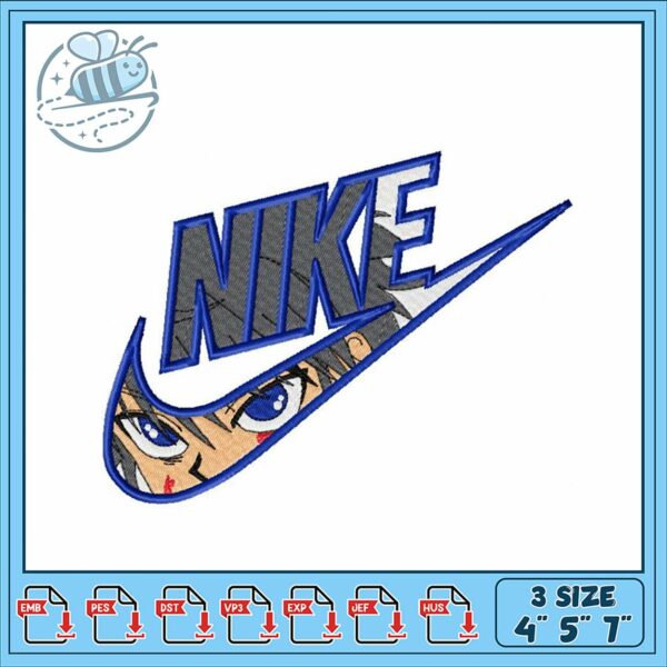 Stylish Nike Embroidery Design in Three Sizes Available