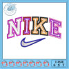 Stylish Nike Embroidery Design in Three Sizes